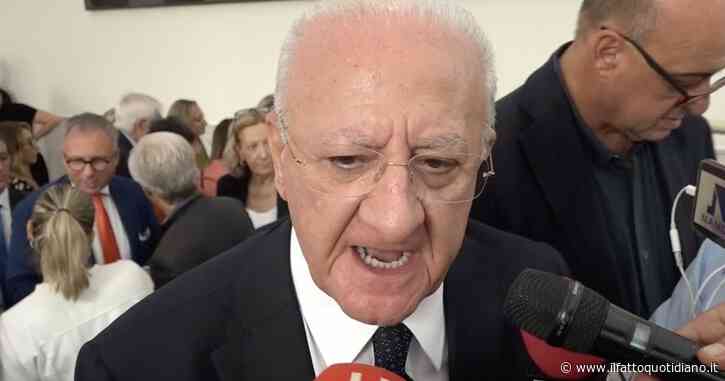 De Luca: “Sangiuliano? Il potere fa perdere la testa. Auguri a Giuli e umiltà”. E sul campo largo: “Mettere da parte contrasti personali”