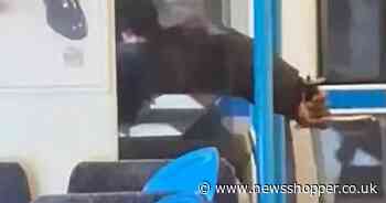 Horror video shows man repeatedly stabbed with huge knife on Beckenham train