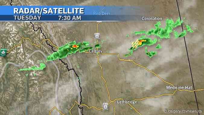 Scattered showers and cooler highs for the next few days