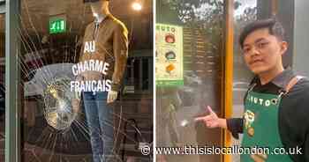 High street shops and restaurant have windows smashed overnight