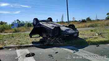 Incidente a Casal Monastero: auto ribaltata dopo scontro con altra vettura, due feriti