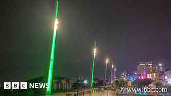 Landmarks lit up for suicide prevention campaign