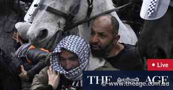 Land Forces 2024 protests LIVE: Thousands of demonstrators disrupt Melbourne weapons expo