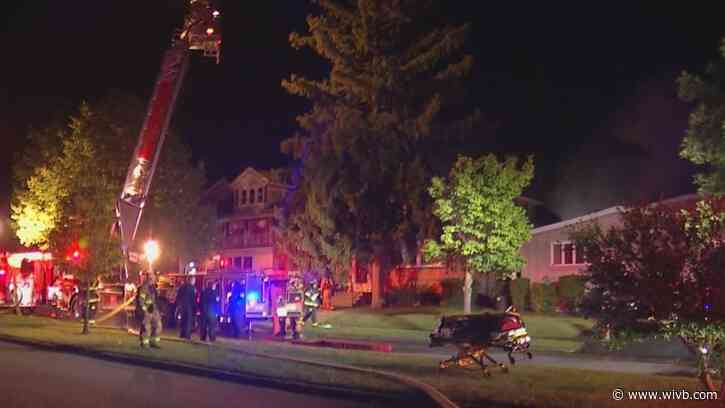 3 homes, 2 garages, vehicle damaged in fire in Amherst