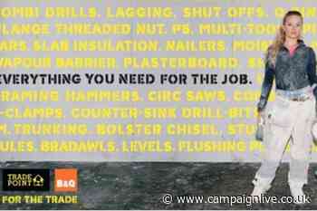 B&Q ads target tradespeople with lists of items needed to complete jobs