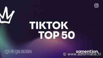 Wie spant de troon op TikTok? Ontdek de halfjaarlijkse TikTok Top 50 van Somention!