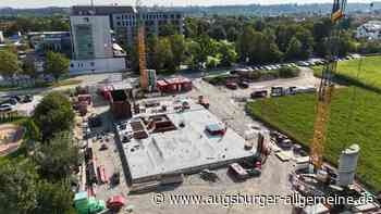 Der Bau des neuen Ausbildungscampus am Landsberger Klinikum schreitet voran