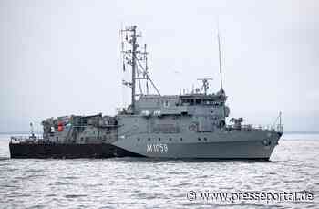 Minenjagdboot "Weilheim" läuft zum NATO-Verband aus