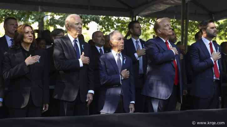 Harris, Trump meet again in New York to commemorate 9/11 attacks