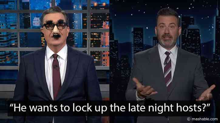 Colbert and Kimmel respond to Trump wanting to make their shows illegal