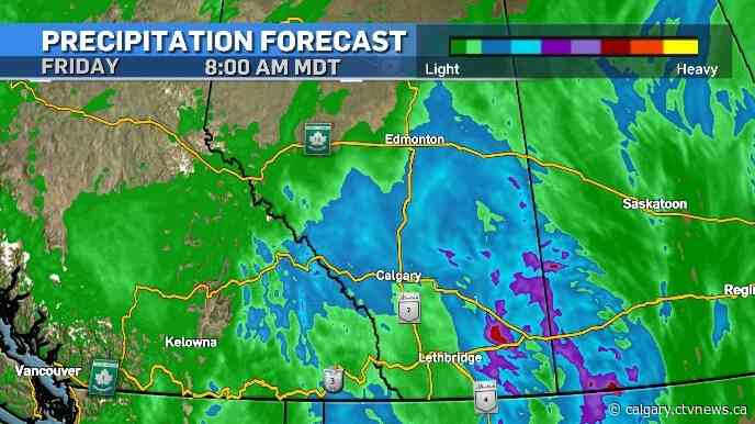 Up to 50 mm of rain possible in central Alberta by the weekend