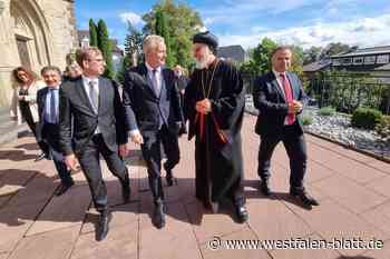 Bundespräsident Christian Wulff bricht in Warburg Lanze für Zeitungen