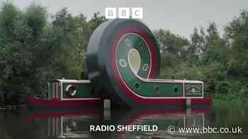 Canal boat tribute to Sheffield's heritage