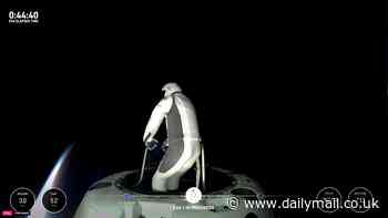 Billionaire Jared Isaacman's historic first words as he steps out into space for the first EVER private spacewalk - 'back home we have a lot of work to do, but from here Earth sure looks like a perfect world'