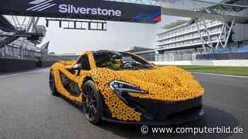 Rennwagen aus Lego meistert Formel-1-Strecke von Silverstone