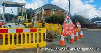 One lane closed following major leak near town centre car park