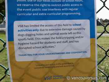 'Pressure on school fields' leads to no-dog policy at some Vancouver school grounds