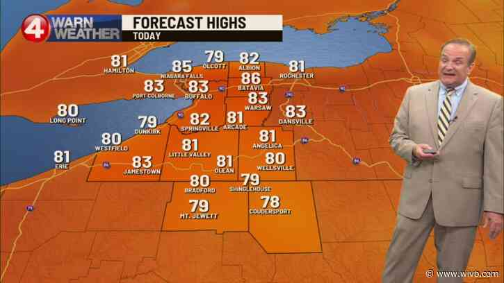 Unseasonable warmth plus humidity build