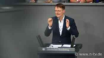 Beitragssätze "unter Druck": Lauterbach will "Herbst der Reformen" im Gesundheitssystem