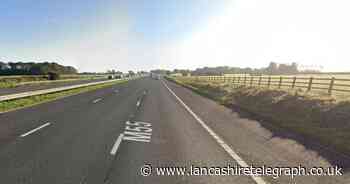 Emergency services descend after car leaves the carriageway on M55