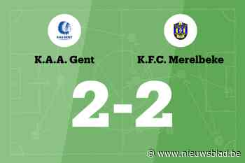 Jong AA Gent en KFC Merelbeke delen de punten