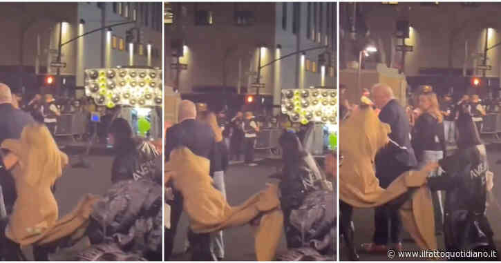 Madonna appare alla Fashion Week, ma inciampa e rischia di cadere: il video del salvataggio in extremis è virale sui social