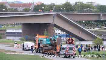 Aus Angst vor Hochwasser: Abriss der Carolabrücke begonnen
