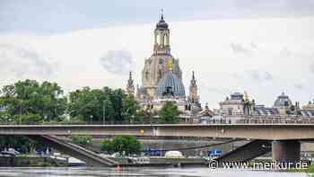 Teilabriss der Carolabrücke in Dresden beginnt