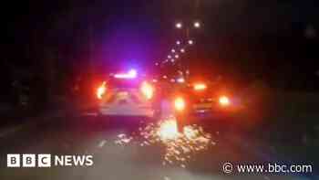 Runaway drink-driver who rammed police cars jailed