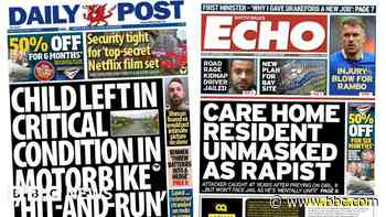 Wales' papers: Attack in row over chicken and children stranded