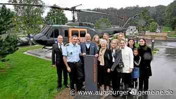 Erinnerung mit Hubschrauber: Ahnefeld-Platz in Ulm eingeweiht