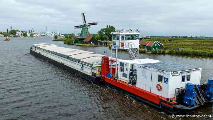 Kotug E-Pusher gaat zand emissievrij vervoeren voor ROS Schiedam