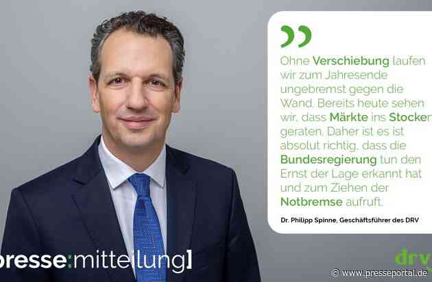 DRV unterstützt Forderung nach einer Verschiebung des Anwendungsstarts für die EUDR I "Ohne Verschiebung laufen wir gegen die Wand"