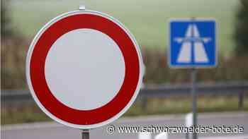 Autobahnausfahrt Rottenburg: A 81-Sperrung Richtung Nagold  soll Samstag enden
