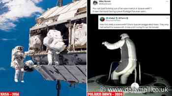 Social media users SLAM 'disappointing' Polaris Dawn spacewalk and blast 'why are you climbing back down' after civilian crew don't fully exit their capsule