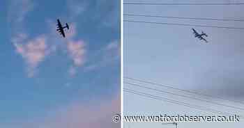 WWII-era bomber spotted flying overhead in striking video