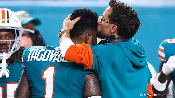 Dolphins' Tua Tagovailoa being evaluated after he sustains 3rd career concussion