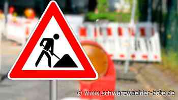 Ampelregelung auf  der B 463: Talstraße    in Wildberg wird drei Monate lang halbseitig gesperrt