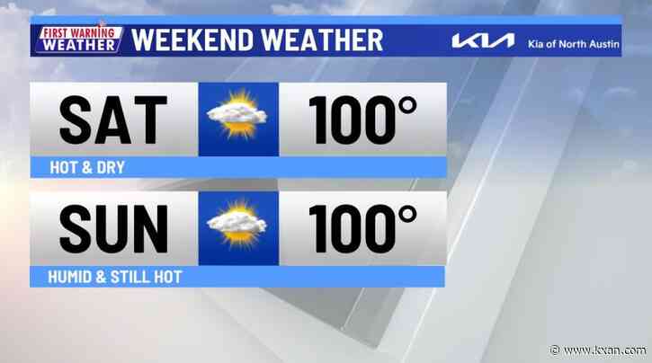 Austin heading back to triple digit heat for the weekend