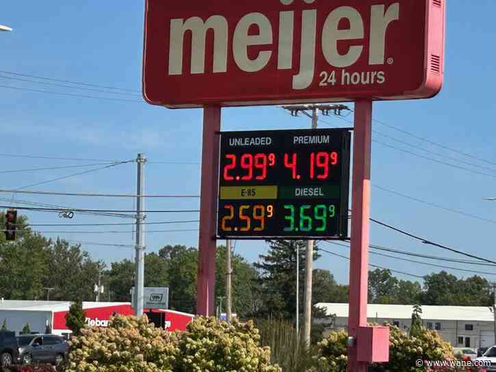 Price of regular unleaded drops below $3 a gallon in Fort Wayne