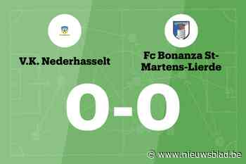 Doelpuntloze wedstrijd voor VK Nederhasselt B en FC Bonanza