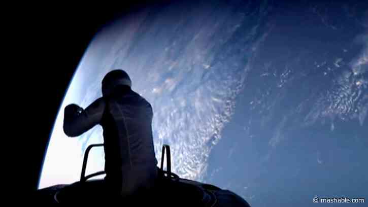Here's what it looks like when you poke your head out of a spaceship