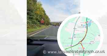 Road closed after crash involving motorbike on busy main road