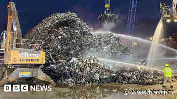 Crews put out scrap metal fire at Port of Tilbury