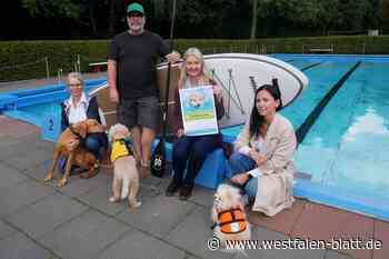 Hundeschwimmen zum Saisonende im Freibad Lohe