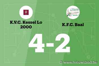 Kessel-Lo 2000 B buigt achterstand om in zege tegen Baal