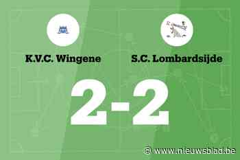 VC Wingene deelt thuis de punten met SC Lombardsijde