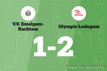 Olympic Ledegem wint uit van VV Emelgem-Kachtem
