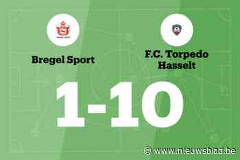 Torpedo Hasselt maakt veel doelpunten uit tegen Bregel