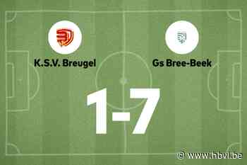 Bree-Beek B overklast SV Breugel